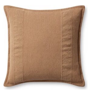 NEW Magnolia Home Loloi + Angela Rose 22x22 Woven Texture Pillow Cover - Tan